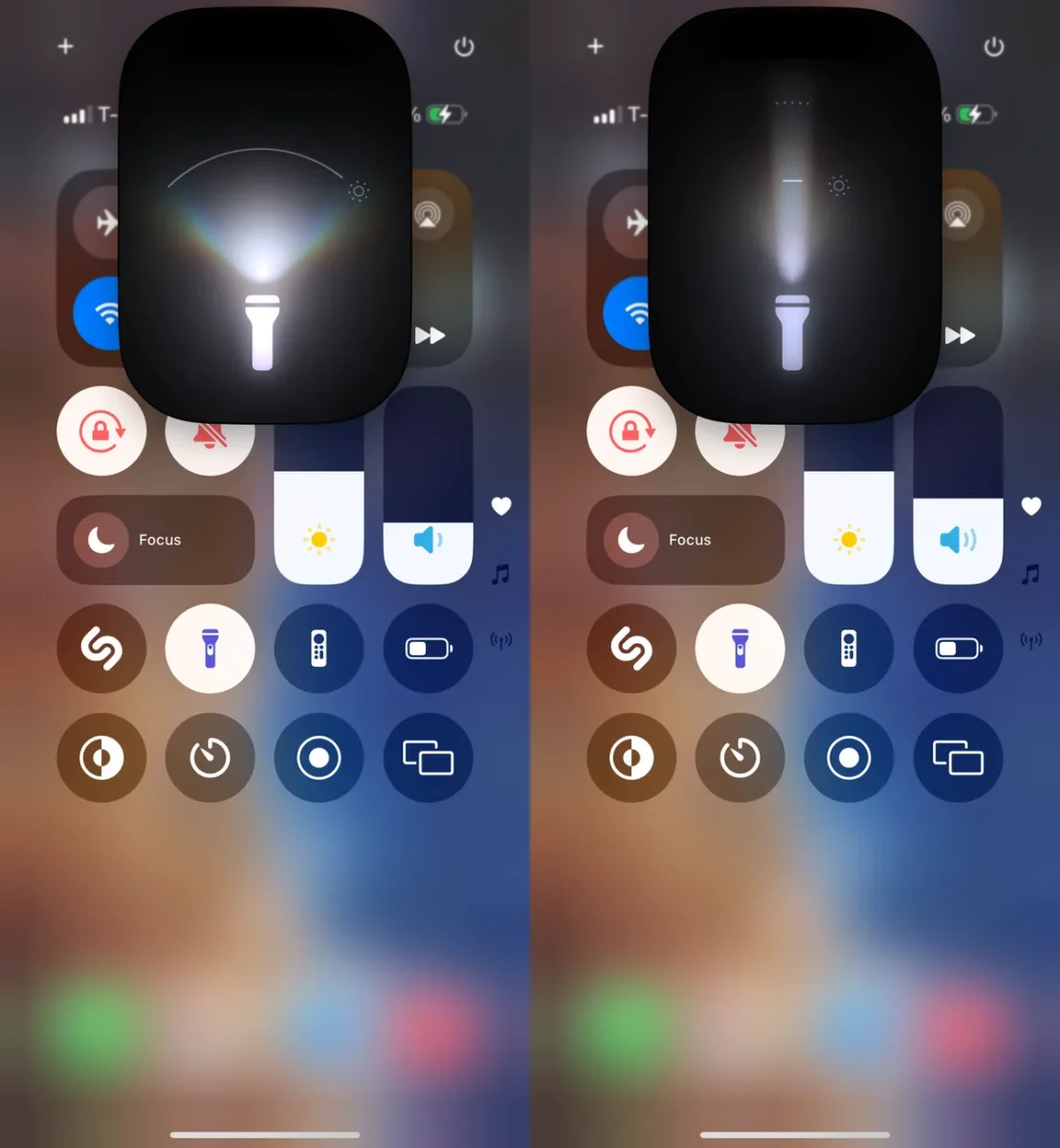 بررسی قابلیتهای پنهان iOS 18.5: تنظیم پهنای پرتو چراغقوه