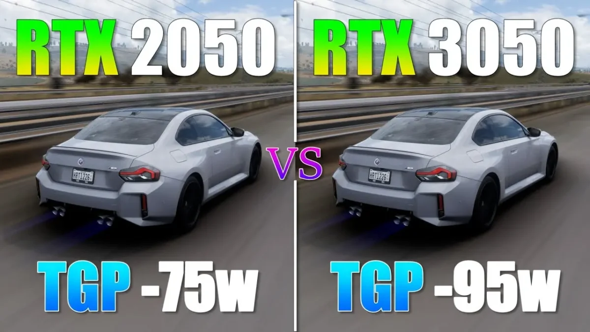 مقایسه کارت گرافیکها (RX Vega 8، RTX 2050، RTX 3050)