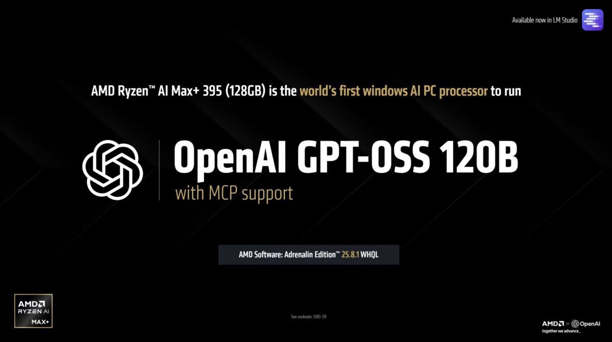 پشتیبانی کامل AMD از مدلهای هوش مصنوعی OpenAI