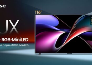 تلویزیون‌های ۱۰۰ و ۱۱۶ اینچی هایسنس با فناوری RGB-MiniLED رونمایی شدند