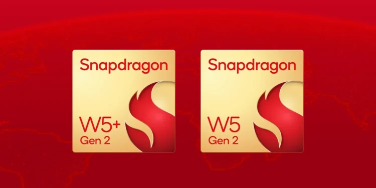 کوالکام نسل دوم تراشه‌های Snapdragon W5 را با قابلیت ارتباط ماهواره‌ای معرفی کرد