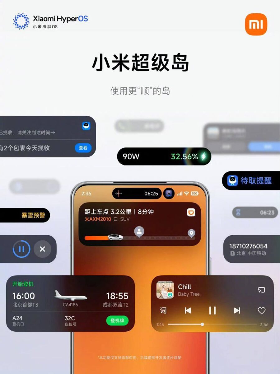 شیائومی در حال آزمایش قابلیت جدیدی به نام "Super Island" برای سیستم‌عامل HyperOS است که با الهام از Dynamic Island اپل، به کاربران امکان می‌دهد تا سه اعلان همزمان را مدیریت کرده و با کشیدن و رها کردن، اطلاعات را بین برنامه‌های مختلف به اشتراک بگذارند.