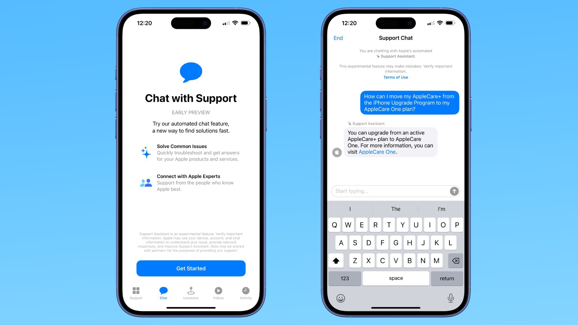 اپل پیش‌نمایش اولیه دستیار هوش مصنوعی را در اپلیکیشن Apple Support فعال کرد