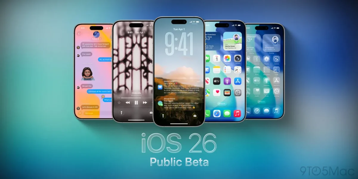 پنجمین نسخه بتای عمومی iOS 26 و سایر سیستمعاملها منتشر شد