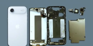 کالبدشکافی آیفون ایر؛ نازک‌ترین آیفون با امتیاز تعمیرپذیری ۷ از ۱۰