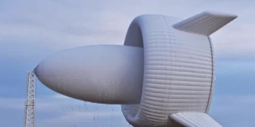 چین نخستین توربین بادی هوابرد در جهان را آزمایش کرد