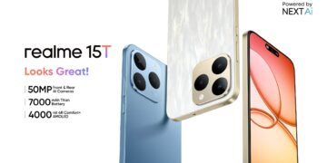 ریلمی 15T 5G با باتری غول‌پیکر ۷۰۰۰ میلی‌آمپری معرفی شد