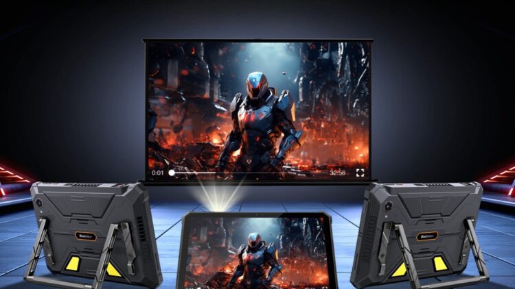 اولین تبلت مقاوم ۵G هوش مصنوعی جهان با پروژکتور ۱۲۰ اینچی معرفی شد