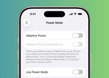 حالت Adaptive Power اپل