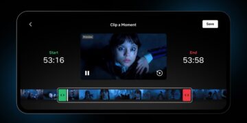 قابلیت ساخت کلیپ در نتفلیکس