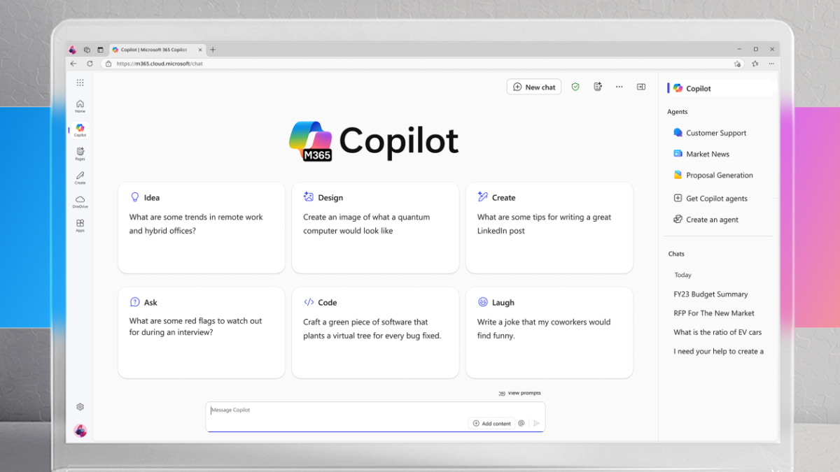 قابلیت رایگان Copilot Chat در آفیس