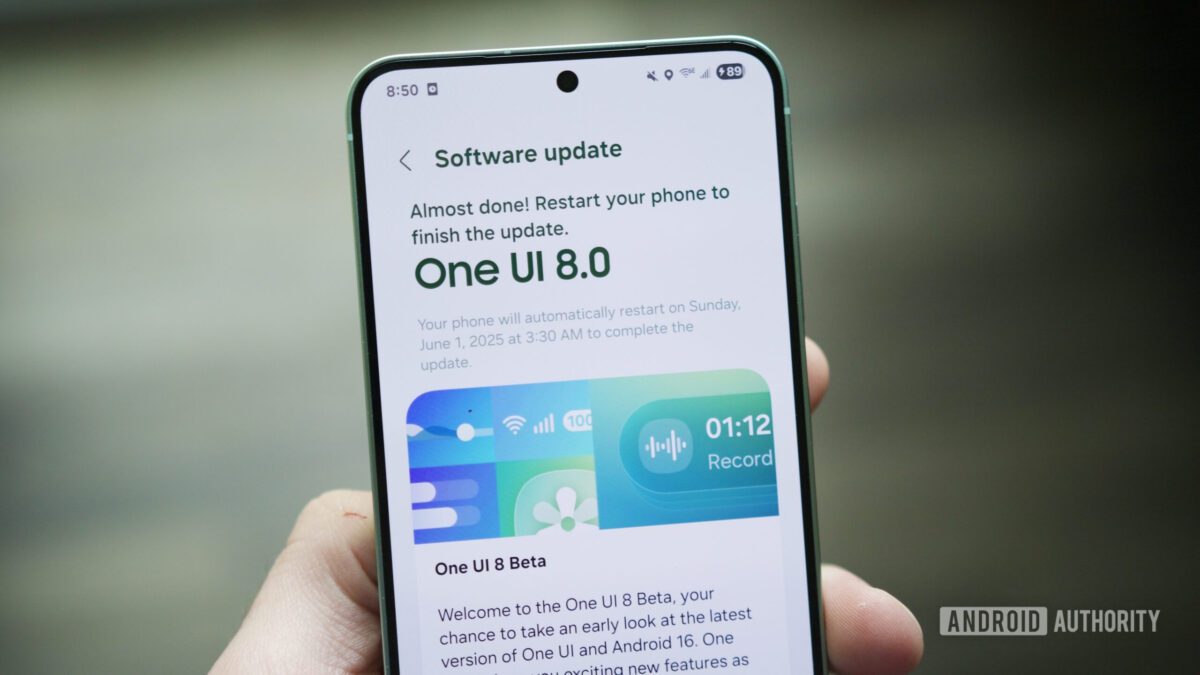 آپدیت پایدار One UI 8 برای گلکسی A56