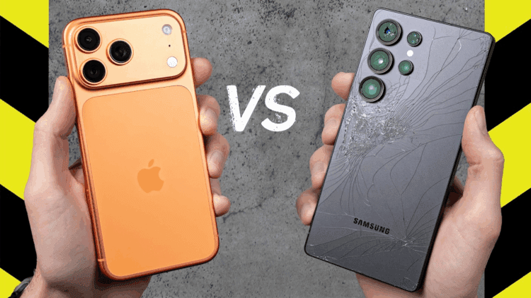 مقایسه تست سقوط آیفون 17 پرو مکس و گلکسی S25 اولترا؛ آلومینیوم در برابر تیتانیوم