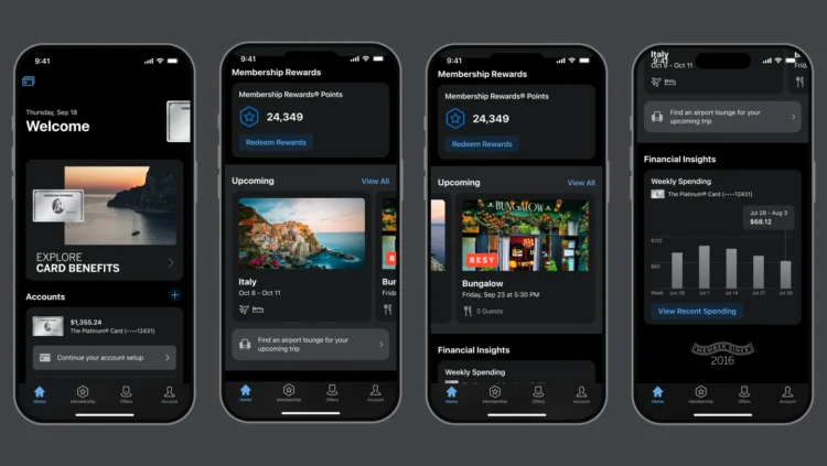 American Express’ premium app theme
