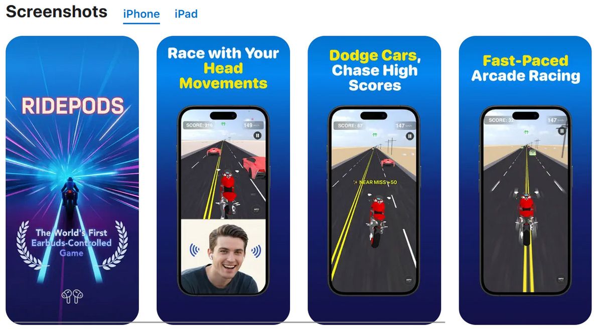 نخستین بازی کنترل‌شونده با AirPods اپل معرفی شد