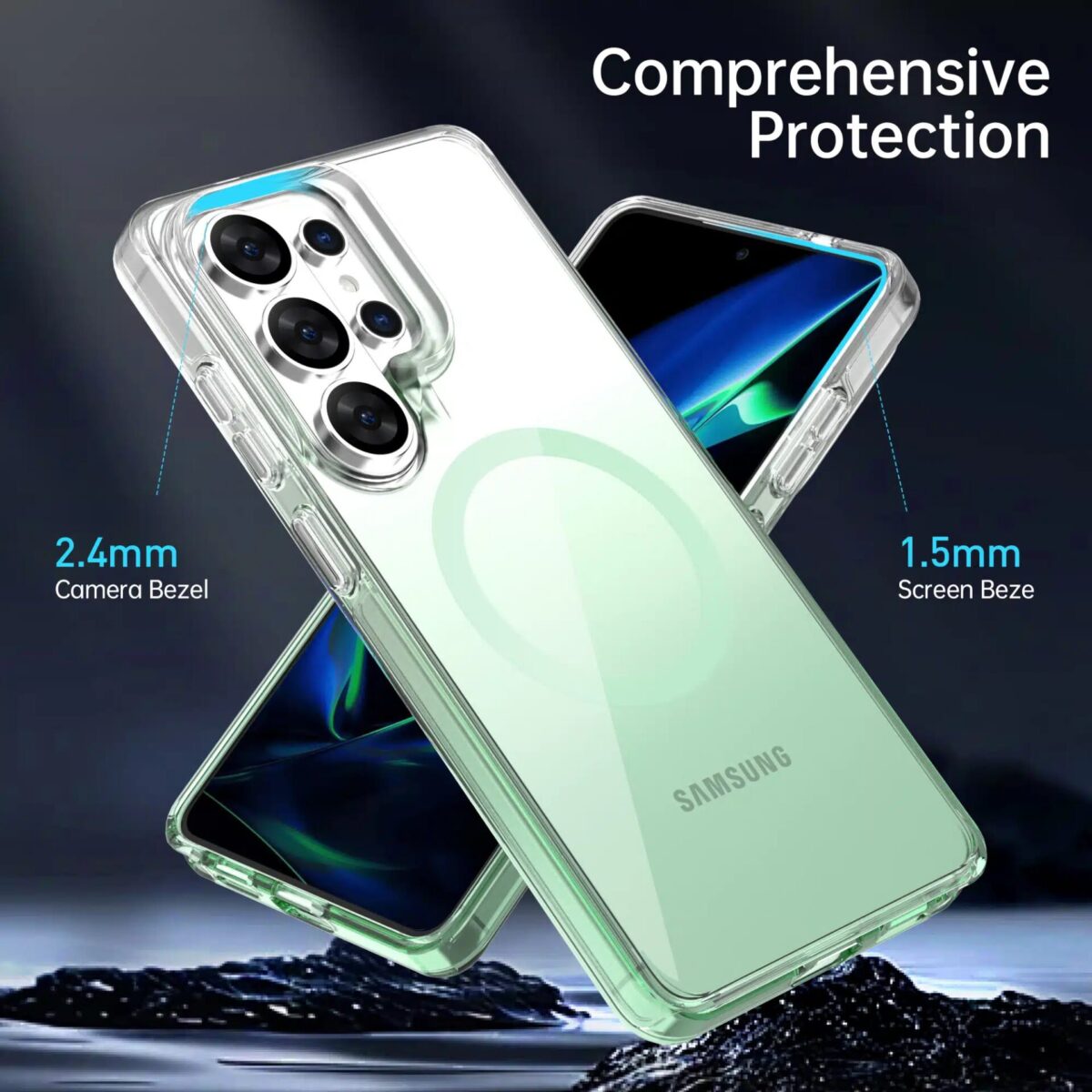 نکته قابل توجه آن است که ماژول دوربین Galaxy S26 Edge به صورت کشیده طراحی شده و کل عرض پشت دستگاه را پوشش می‌دهد که در نگاه اول کمی غیرمعمول به نظر می‌رسد.