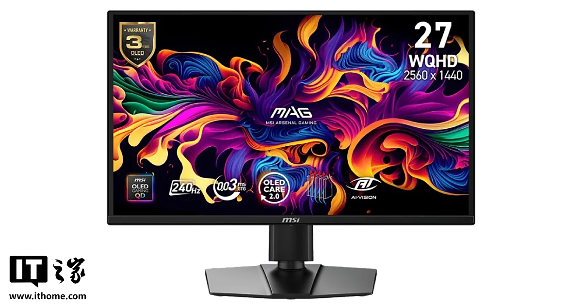 MSI MAG 272QP QD-OLED X24