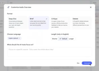 ارائه قابلیتهای تازه برای Audio Overview در NotebookLM