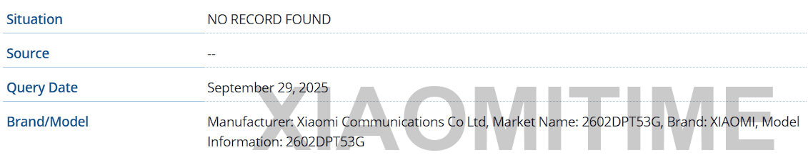 Xiaomi 17T popped up
