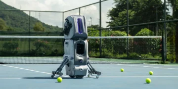ربات Aceii One؛ مربی هوشمند تنیس که در چمدان جا می‌ شود