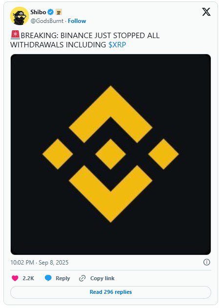 آیا بایننس برداشت‌های ریپل را متوقف کرده است؟