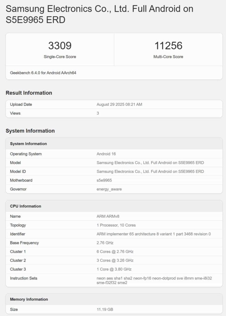 مقایسه بنچمارک سه تراشه پرچمدار نشان داد Snapdragon 8 Elite Gen 5 در پردازش تک‌هسته‌ای و Exynos 2600 در چند‌هسته‌ای پیشتاز هستند؛ برنده مطلق وجود ندارد.
