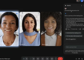 گوگل عرضه دستیار هوش مصنوعی «Ask Gemini» را در سرویس ویدئوکنفرانس Google Meet آغاز کرده است. این ابزار می‌تواند بخش‌های از دست رفته جلسه، تصمیمات کلیدی و اظهارات شرکت‌کنندگان را خلاصه‌سازی کند.