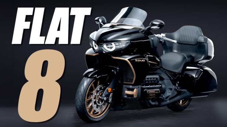 موتورسیکلت Souo با موتور Flat-8 معرفی شد