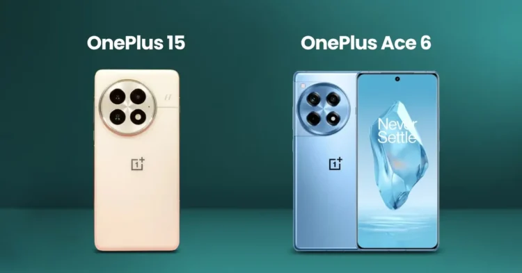 دو گوشی OnePlus 15 و Ace 6 برای بازار چین معرفی می‌ شوند