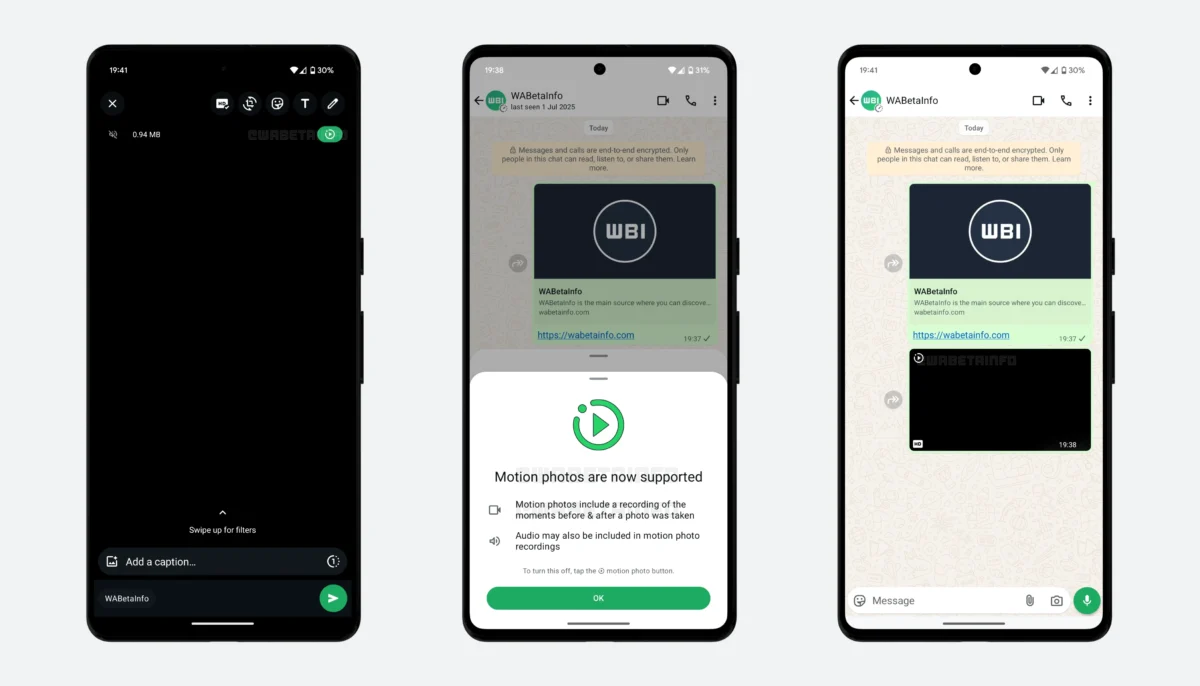 پشتیبانی از Live Photos در نسخه iOS واتساپ