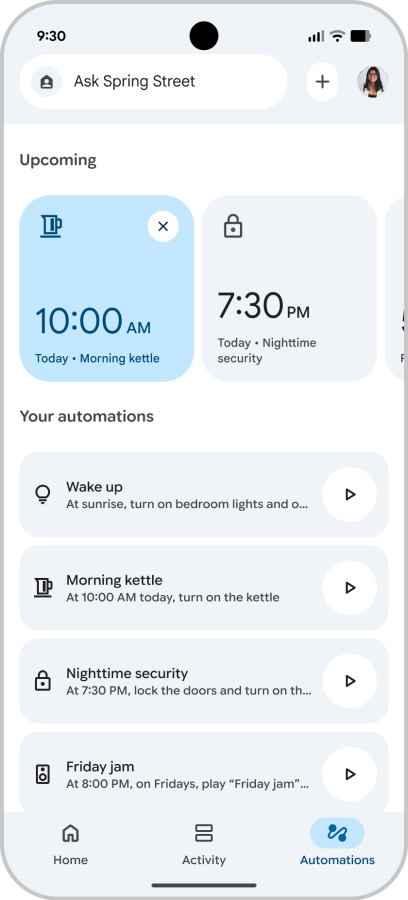GoogleHome app