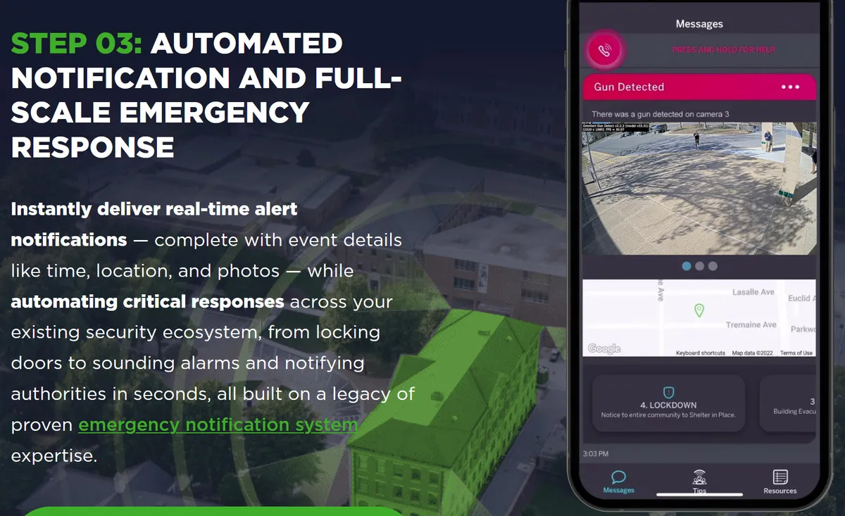 AI gun detection system