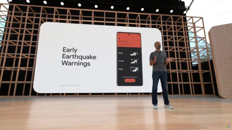 قابلیت اشتراکگذاری هشدار زلزله اندروید