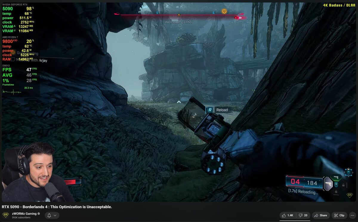 مشکلات فنی بازی Borderlands 4 در نسخه رایانه‌های شخصی