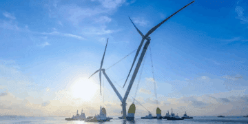 توربین شناور ۵۰ مگاواتی چین طوفان‌ها را شکست می‌ دهد