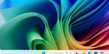 نوار تسک‌بار یکپارچه با کوپایلت در ویندوز ۱۱