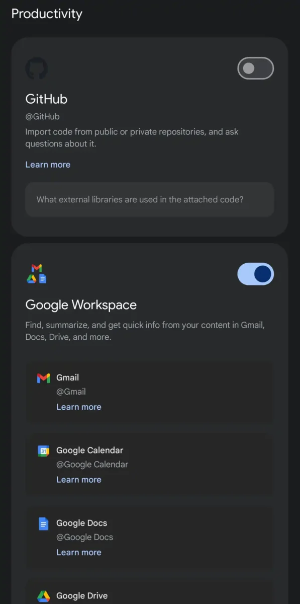 گوگل در بهروزرسانی Gemini قابلیت های مرتبط با YouTube و Google Maps را حذف کرد