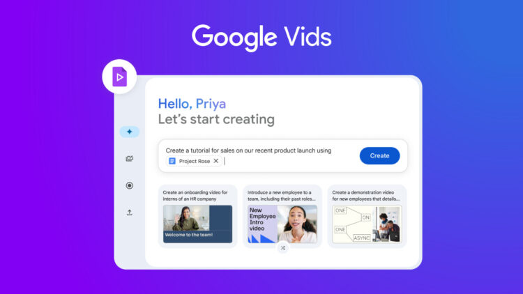 گوگل اپلیکیشن Google Vids را با پشتیبانی از فرمت‌های جدید ویدیویی به‌روزرسانی کرد
