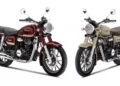 نمای نزدیک از موتور هواخنک و بخش فنی موتورسیکلت CB350 Special Edition هوندا با جزئیات کرومی و طراحی کلاسیک.