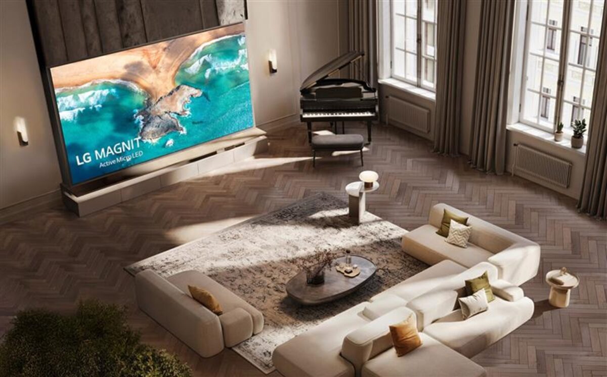 عرضه تلویزیون ۱۳۶ اینچی Magnit با نمایشگر 4K و صدای ۱۰۰ وات توسط ال‌جی