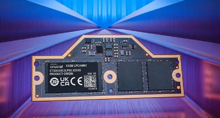 کروشیال حافظههای LPCAMM2 را برای لپتاپ معرفی کرد