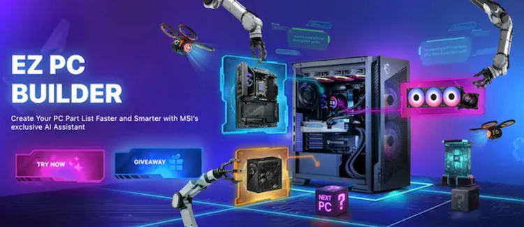 رونمایی MSI از EZ PC Builder؛ هوش‌مصنوعی مخصوص اسمبل کامپیوتر