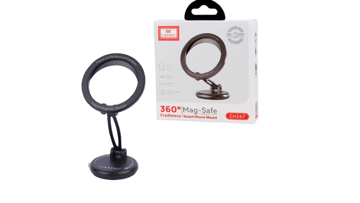 پایه ارلدام EH267 یک پایه نگهدارنده مگ سیف حرفهای با قابلیت چرخش 360 درجه است.