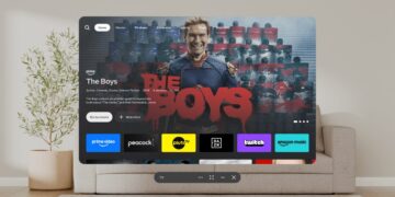 Meta smart TV in VR