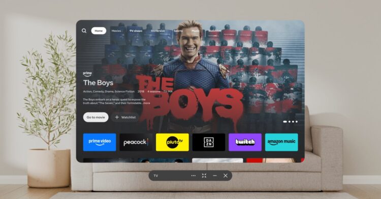 Meta smart TV in VR