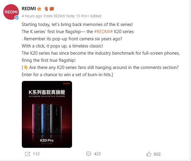 REDMI new two flagship devices
