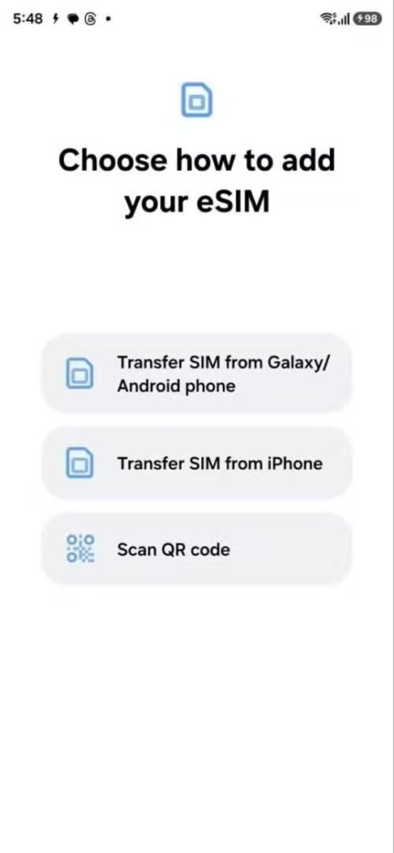 امکان انتقال eSIM از آیفون به گلکسی در One UI 8.5