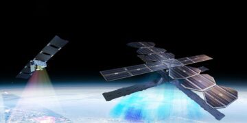 شبکه لیزری پایدار ماهواره‌ای میون اسپیس و استارلینک