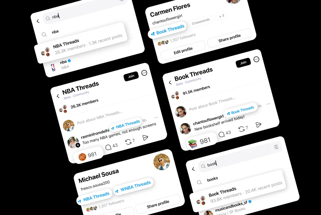 Threads adds communities