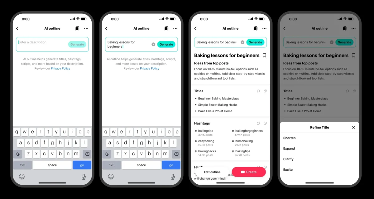 TikTok turn long video into short ones